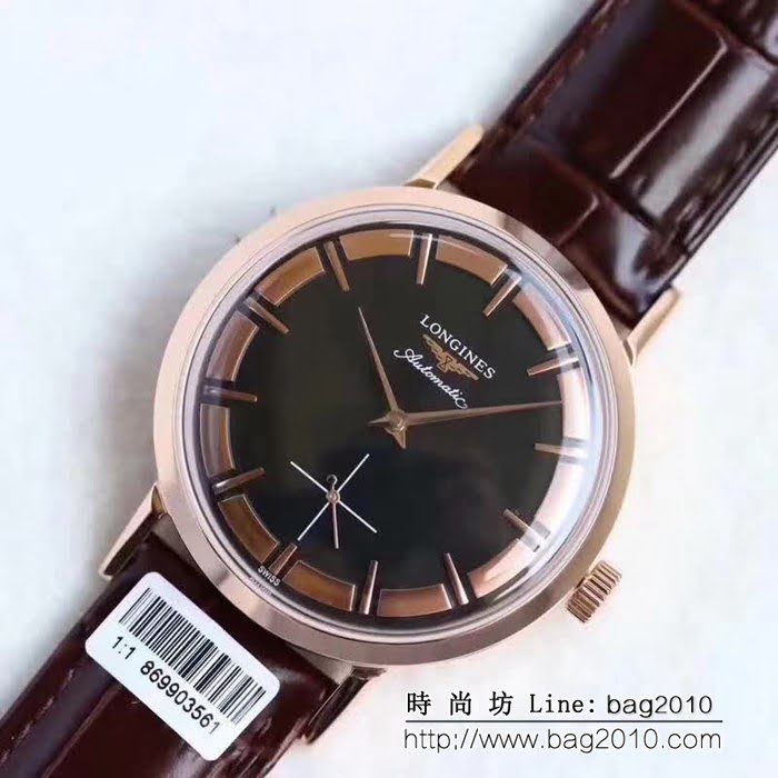 LONGINES浪琴 復古系列 鍋蓋玻璃高端男士腕表 WSS0162